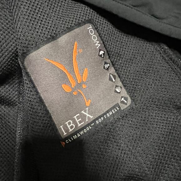 Ibex Climawool Vest Mens Medium Black Full Zip Golf Hiking Soft Shell Mock Neck - Picture 6 of 9